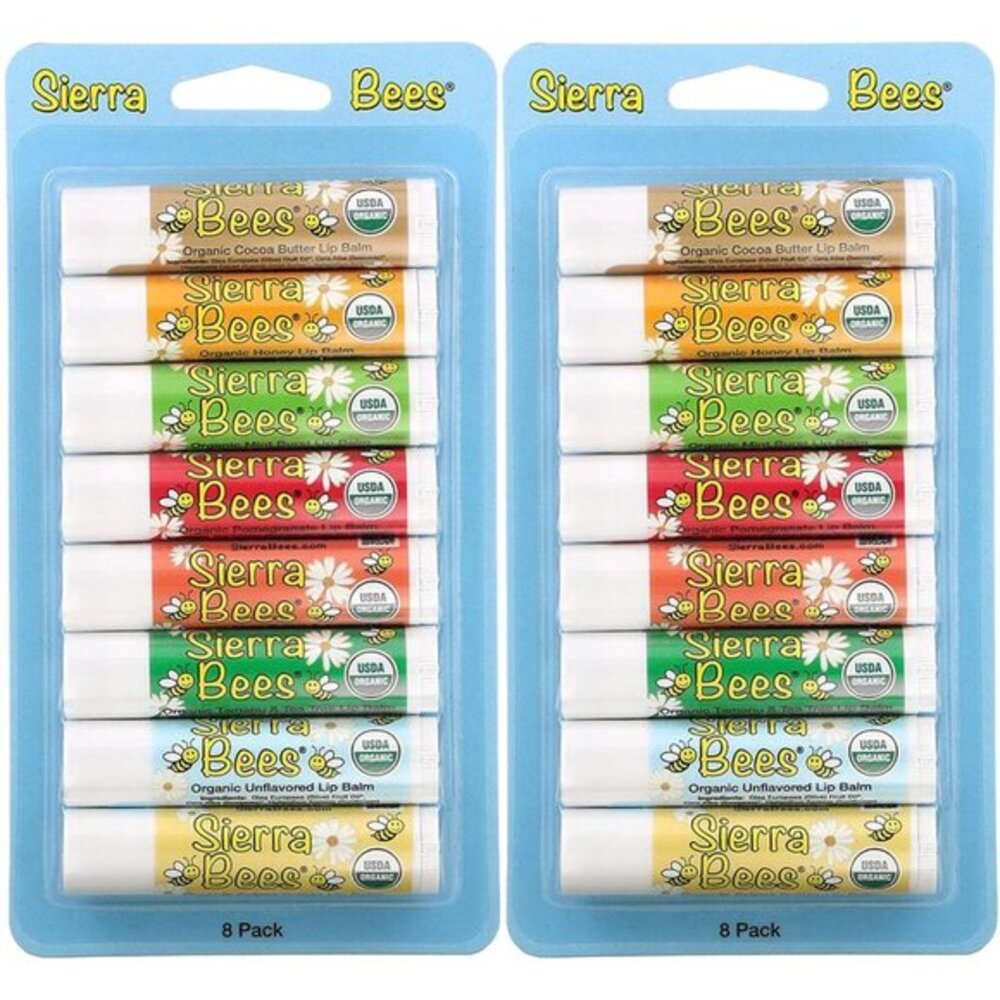 Lip Balm by Sierra Bees - Moisturizing Balm for Chapped Lips‎ - Featuring